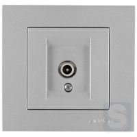 Розетка TV прохідна Arvia Electric KAREN Срібло (20 03 2000 272)